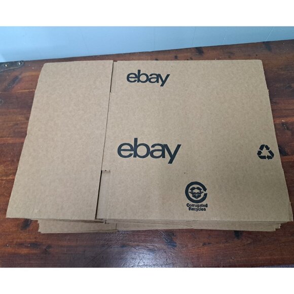 Lot of 15 Ebay Branded Brown Corrugated Shipping Boxes 12" x 6" x 6" New - Picture 1 of 3